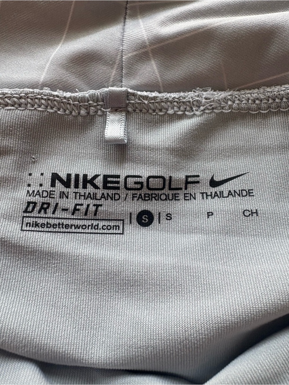Nike Women’s Light Gray Diamond-Quilt Golf Skort Dri-fit - Picture 12 of 14